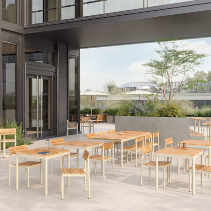 Pelagus High Table by Fritz Hansen - H95 cm / Light Ivory