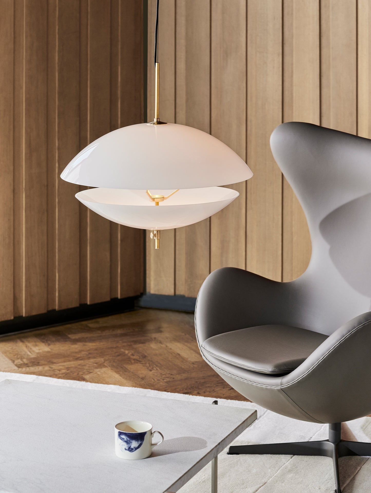 Clam Pendant Lamp by Fritz Hansen 