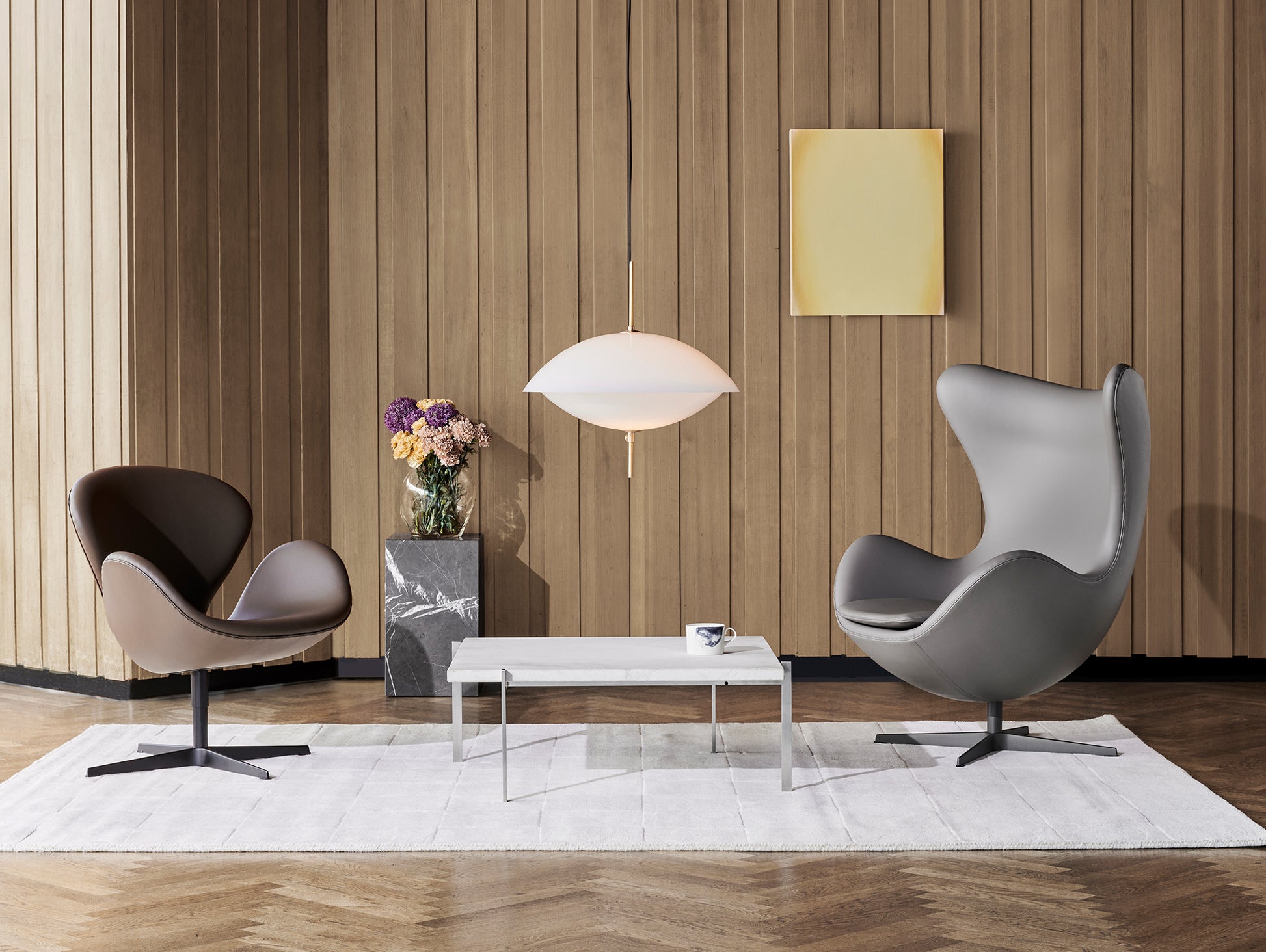Clam Pendant Lamp by Fritz Hansen 
