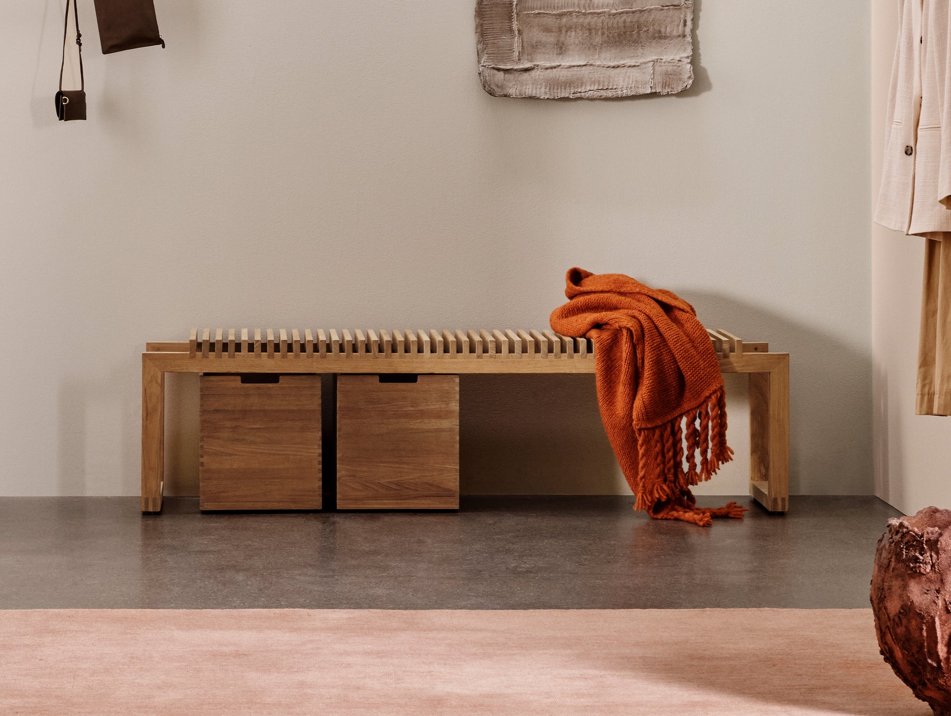 Cutter Bench by Fritz Hansen - Teak