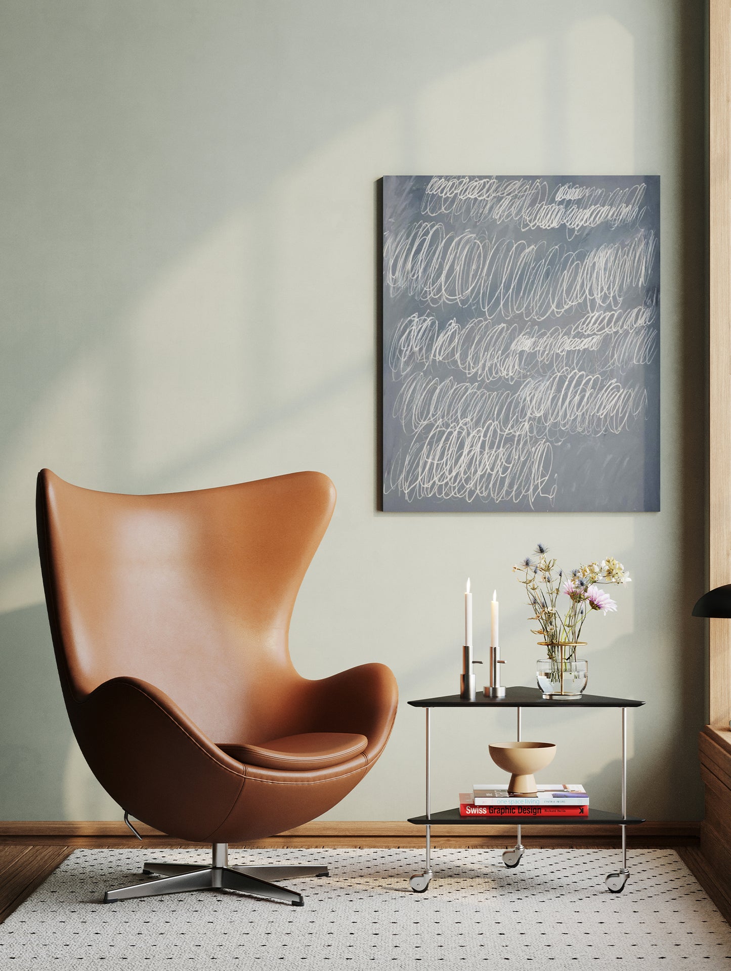 AJ Trolley by Fritz Hansen - Black Coloured Ash Veneer