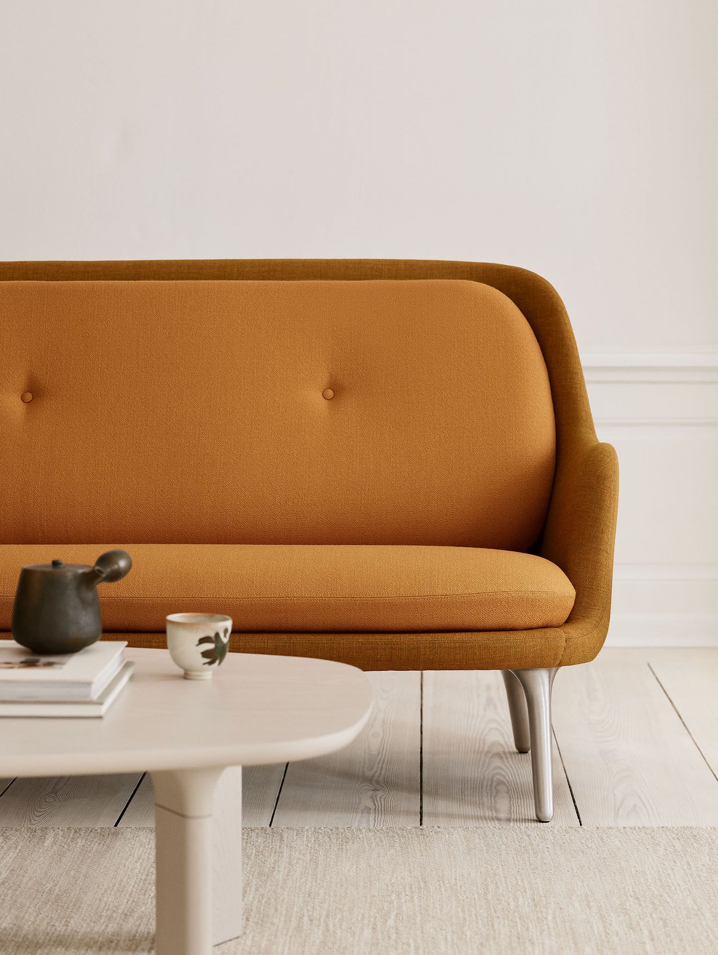 Fri 2-Seater Sofa by Fritz Hansen - JH140/ Shell: Remix 3 422 / Cushions: Vidar 4 472
