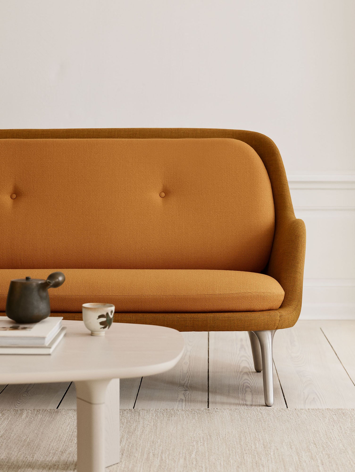 Fri 2-Seater Sofa by Fritz Hansen - JH140/ Shell: Remix 3 422 / Cushions: Vidar 4 472
