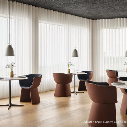 Monolit Armchair by Fritz Hansen - CM221 / Shell: Sunniva 363 / Seat: Vidar 4 182
