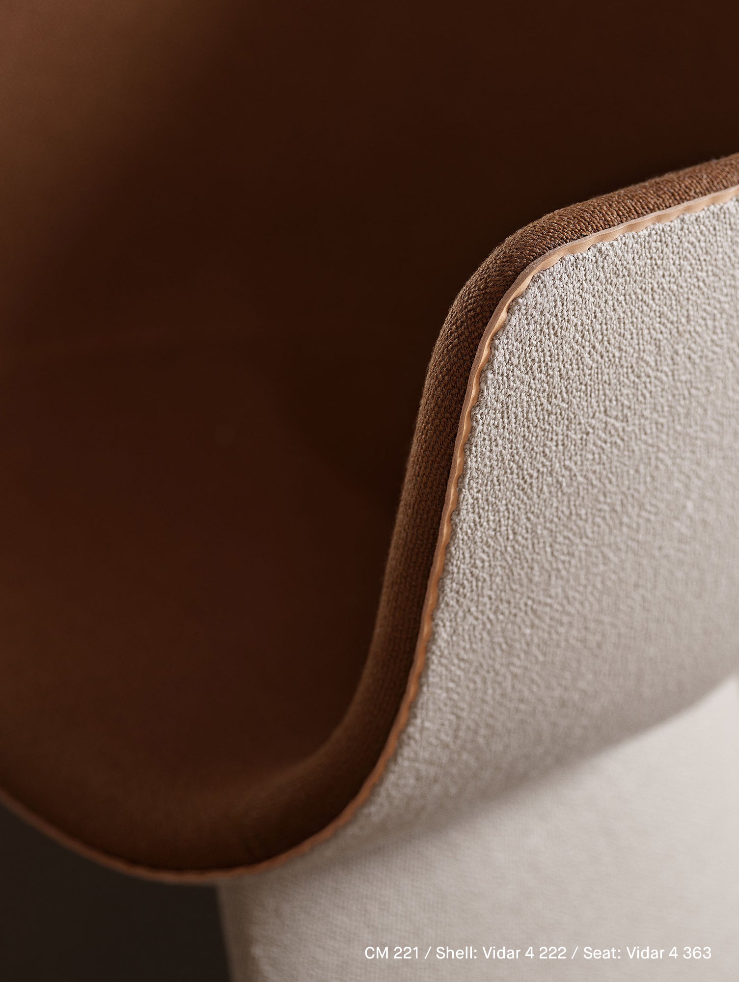 Monolit Armchair by Fritz Hansen - CM221 / Shell: Vidar 4 222 / Seat: Vidar 4 363
