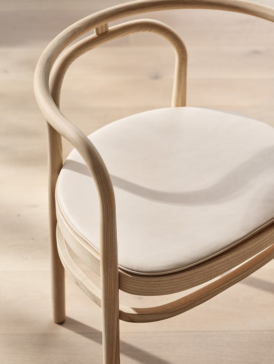 PK15 Dining Chair Seat Cushion by Fritz Hansen - Natural Leather