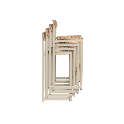 Pelagus Bar Stool by Fritz Hansen - Light Ivory