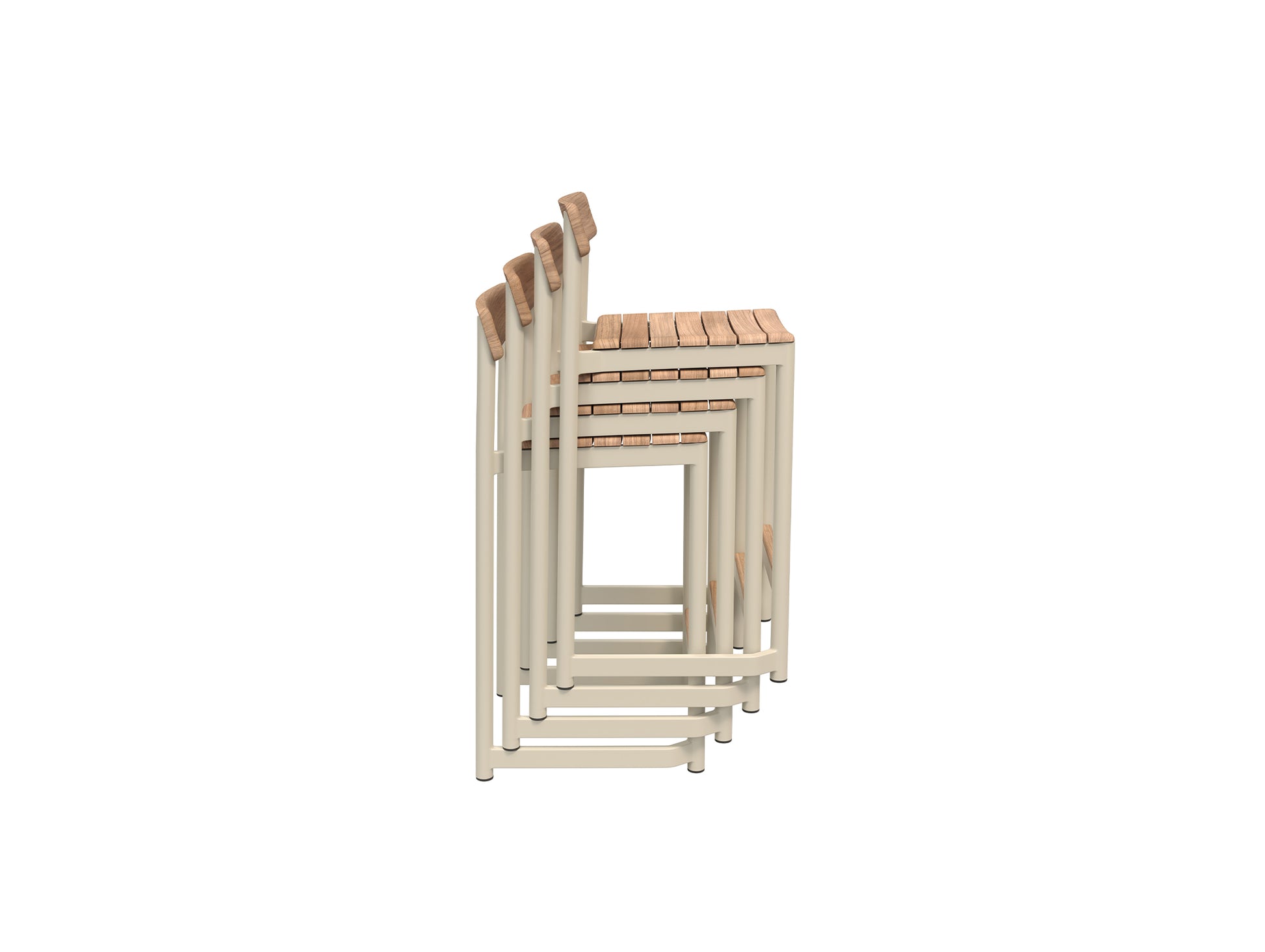 Pelagus Counter Stool by Fritz Hansen - Light Ivory