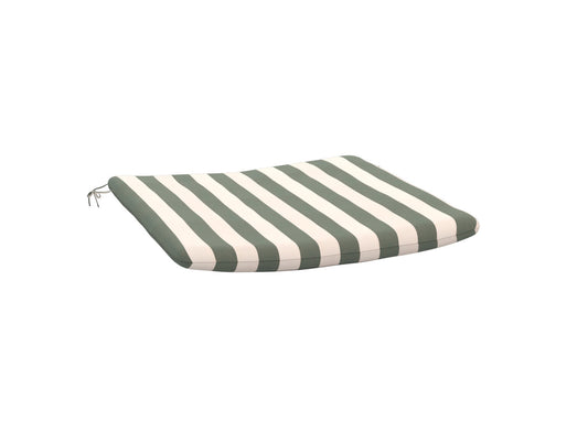 Selandia Chair Seat Cushion by Fritz Hansen - Light Apricot / Dark Green 