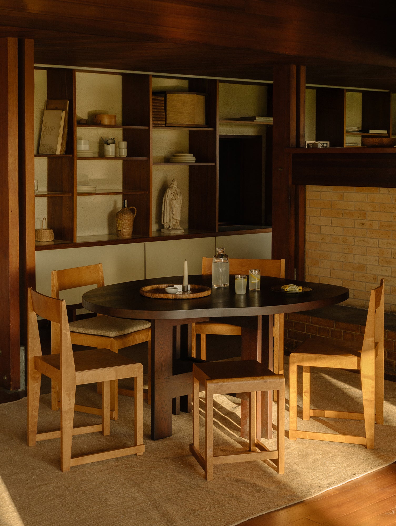 Farmhouse Pond Dining Table by Frama - Dark Oiled Oak