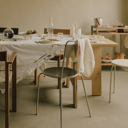 Petit Rond Stool - Leather Seat by Frama