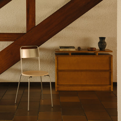 Petit Rond Chair - Leather Seat by Frama