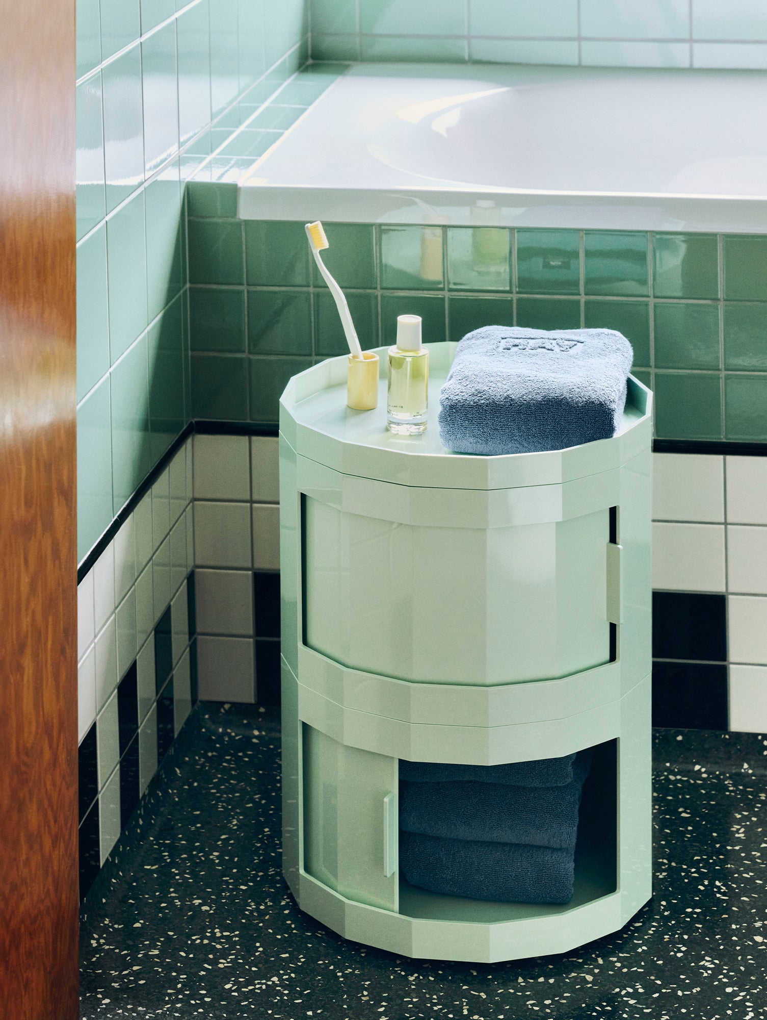 Facet Cabinet 20 by HAY - Soft Mint