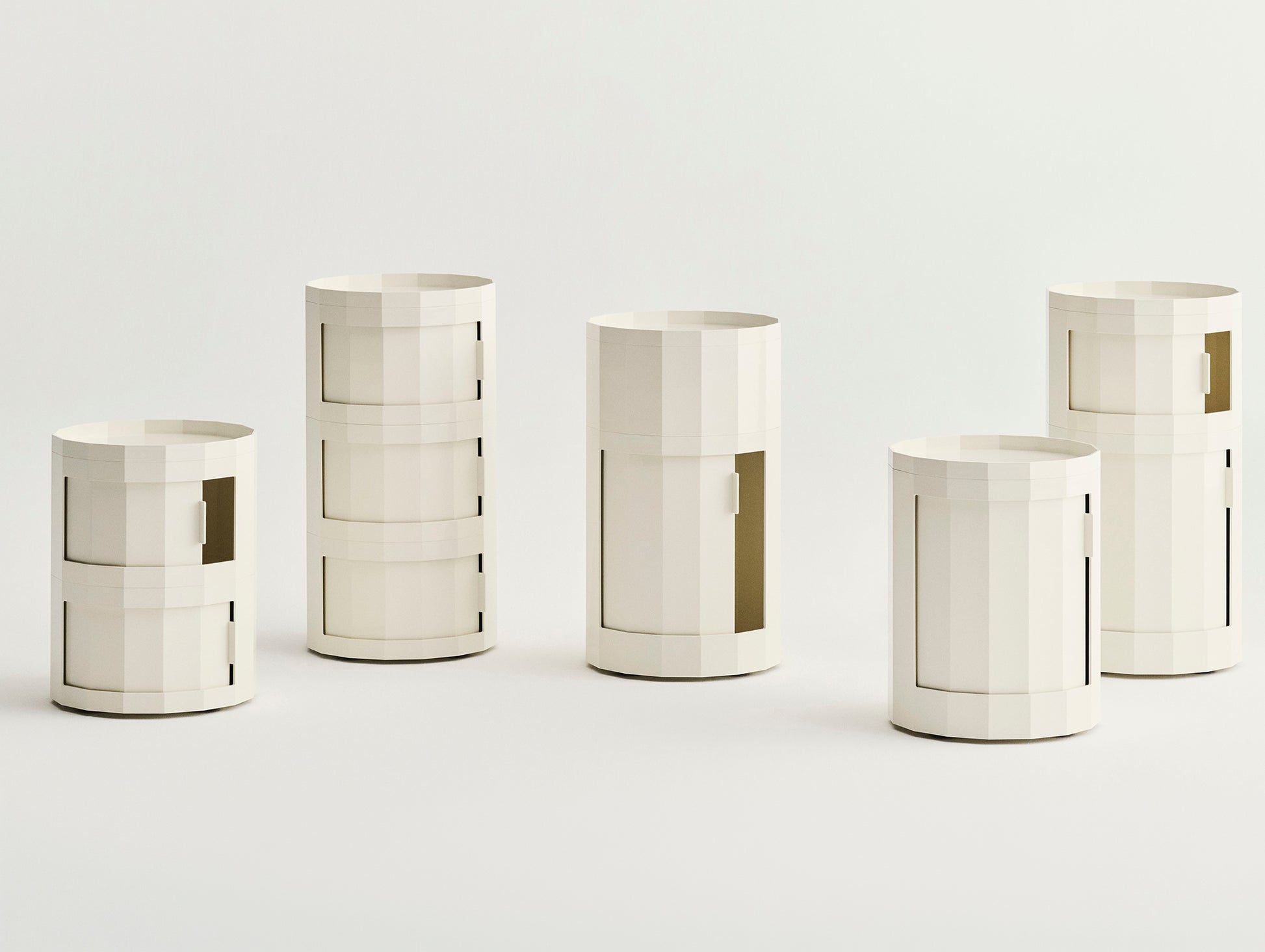 Facet Cabinet by HAY - Eggshell