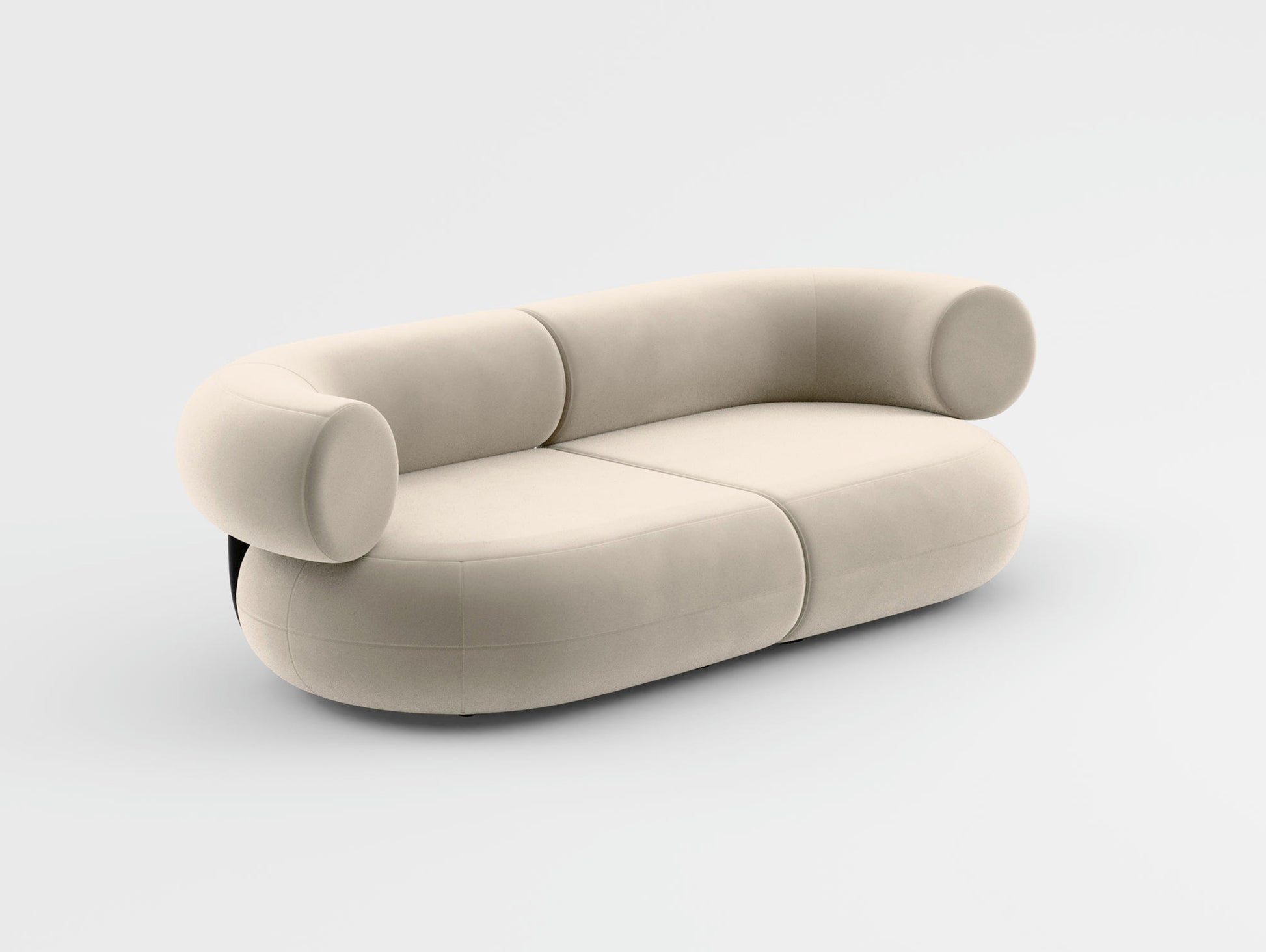 Fat 2.5-Seater Modular Sofa by Tom Dixon - Tom Dixon Velvet 106