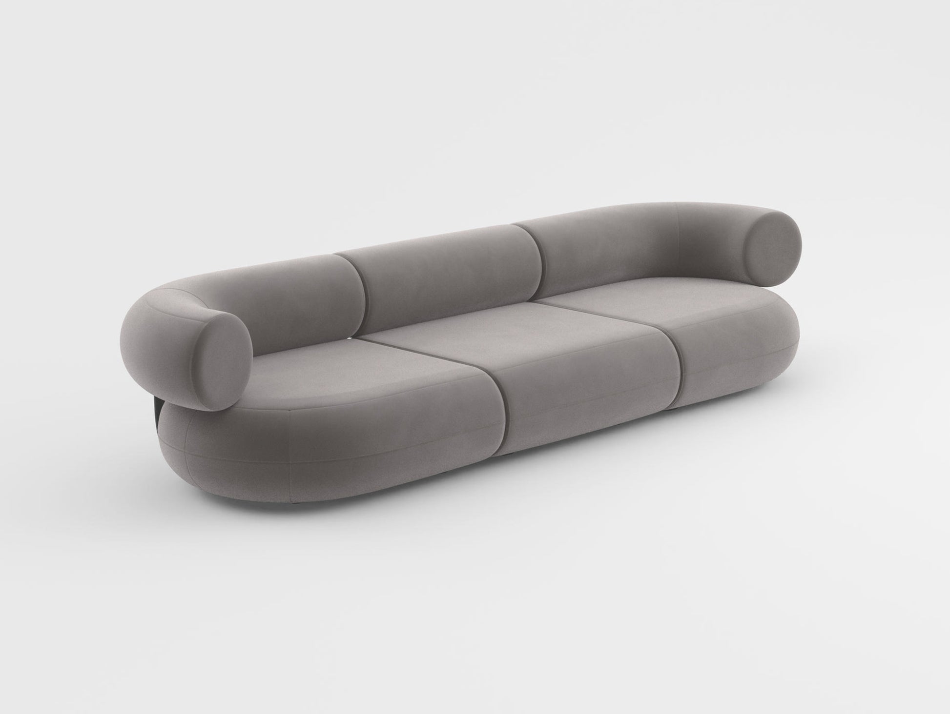 Fat 3-Seater Modular Sofa by Tom Dixon - Tom Dixon Velvet 84