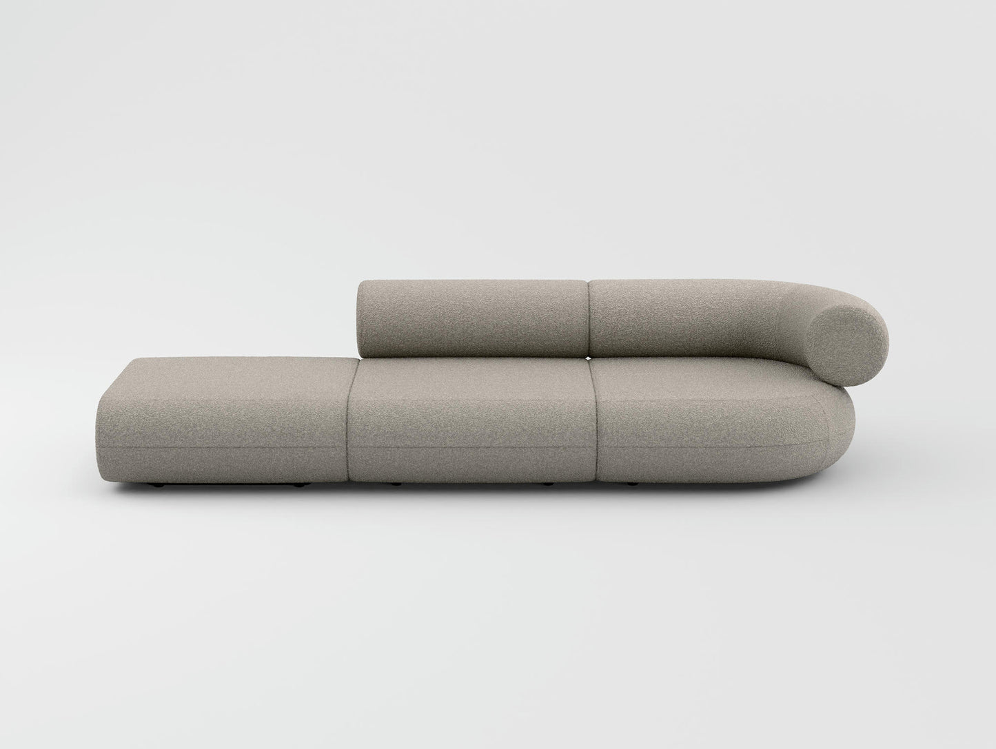 Fat 3-Seater Modular Sofa by Tom Dixon - Left Open End /  Right Armrest / Elle 230