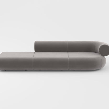 Fat 3-Seater Modular Sofa by Tom Dixon - Left Open End /  Right Armrest / Tom Dixon Velvet 84