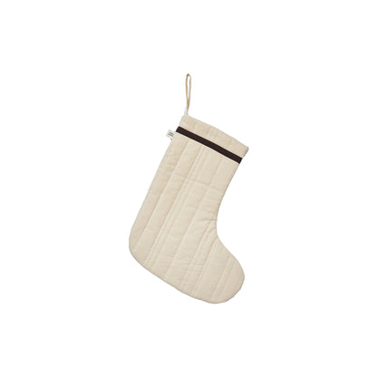 Vari Quilted Christmas Stocking by Ferm Living - Natural