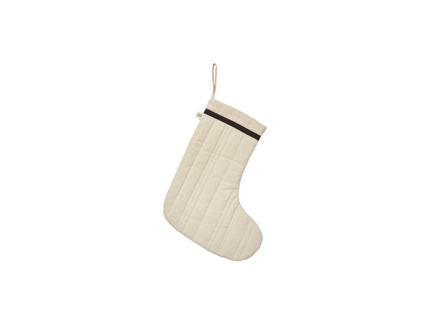 Vari Quilted Christmas Stocking by Ferm Living - Natural