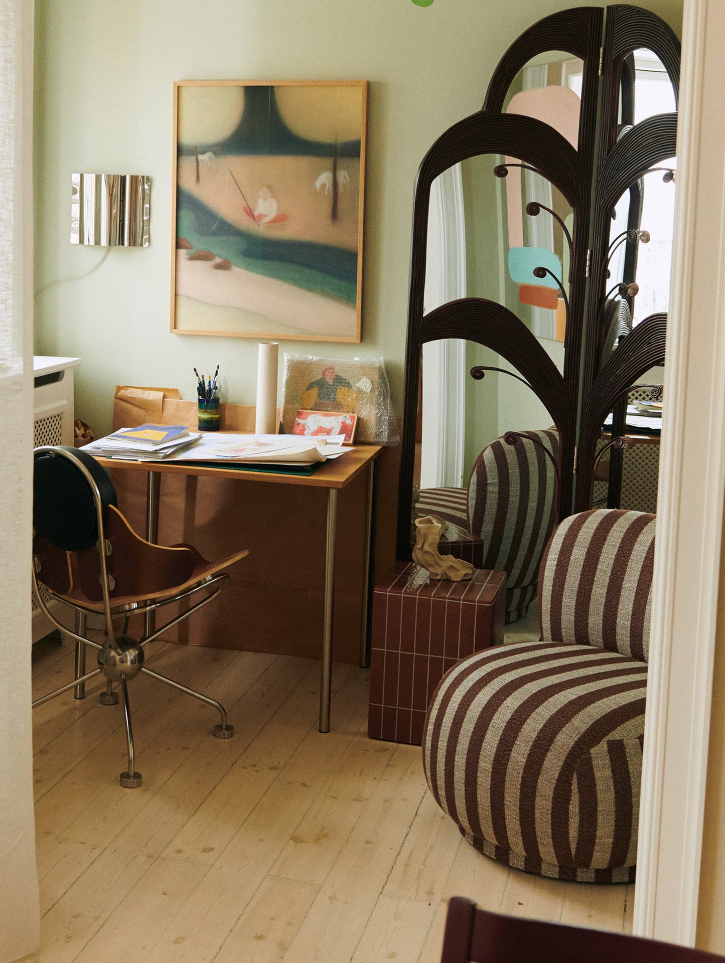 Pillar Side Table by Ferm Living - Brown