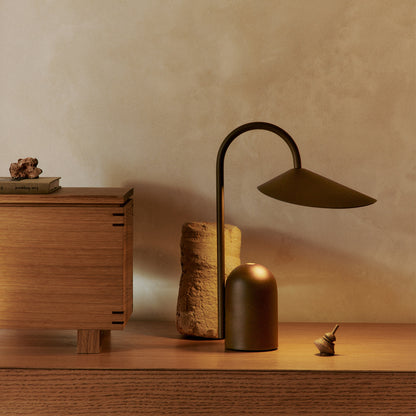 Arum Portable Lamp by Ferm Living - Dark Chocolate