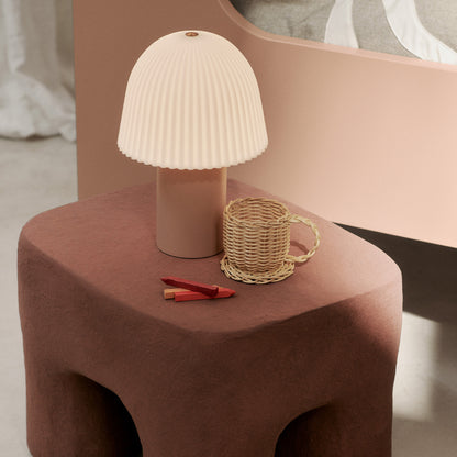Frill Portable Lamp by Ferm Living - Rose