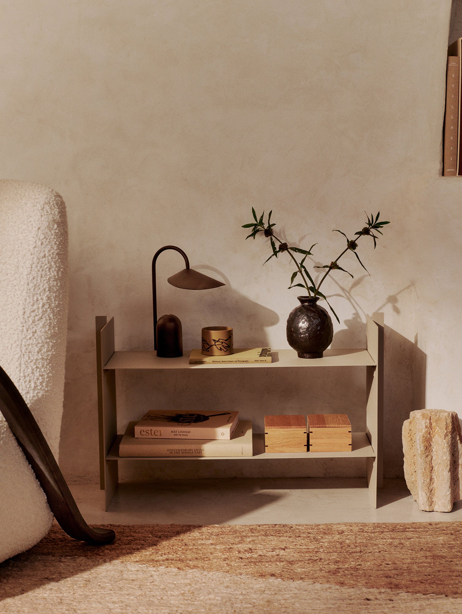 Arum Portable Lamp by Ferm Living - Dark Chocolate