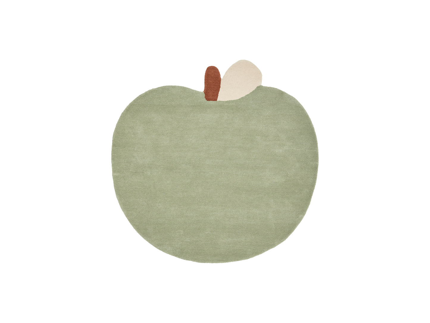 Apple Tufted Rug by Ferm Living - Tea Green