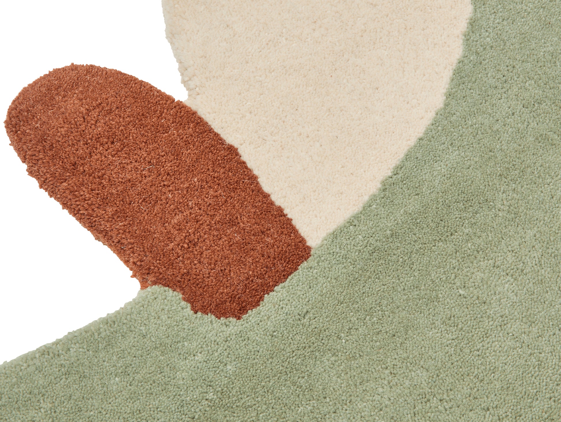 Apple Tufted Rug by Ferm Living - Tea Green