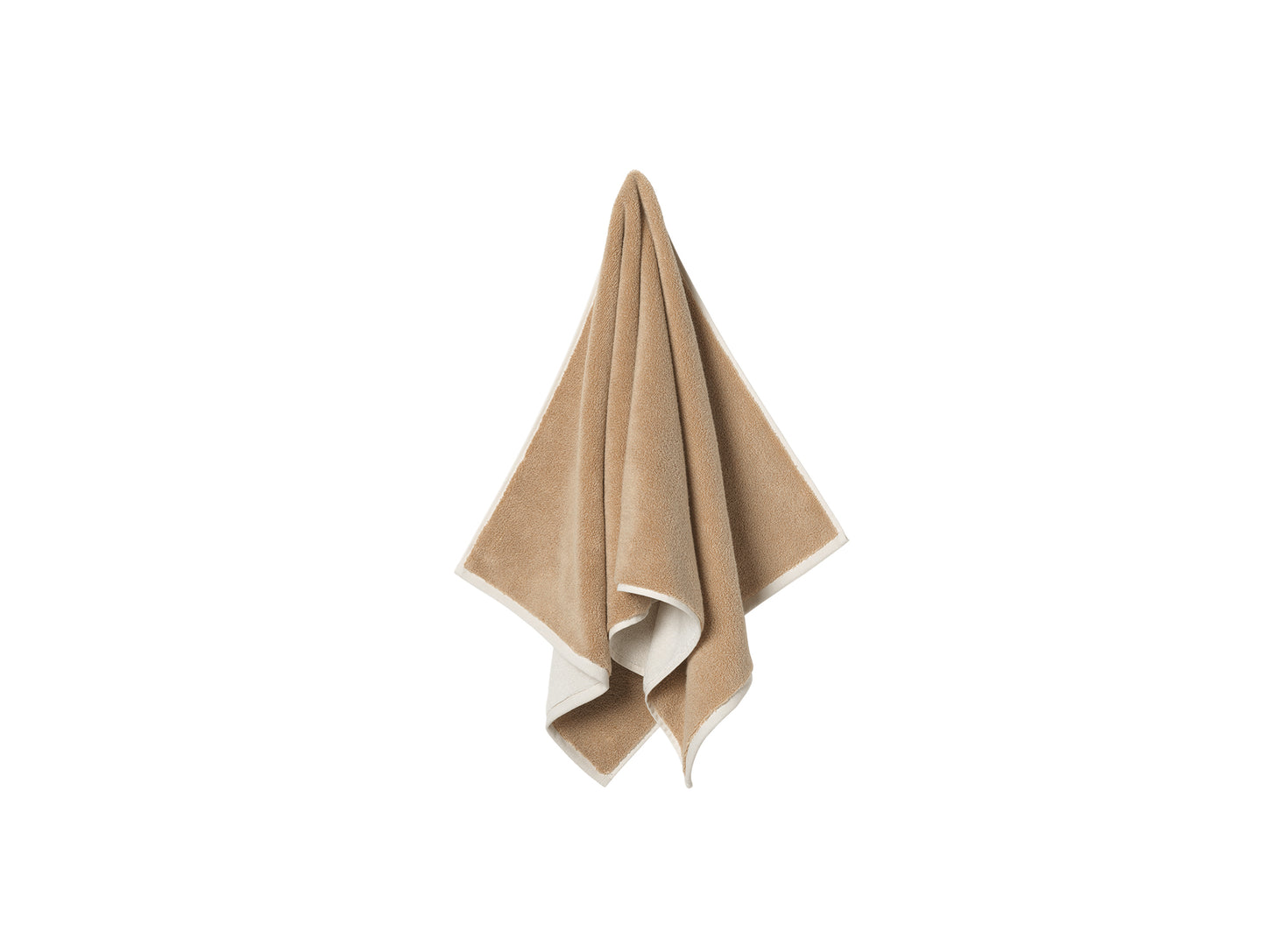 Ekko Bath Towel by Ferm Living - Cashmere / Off White