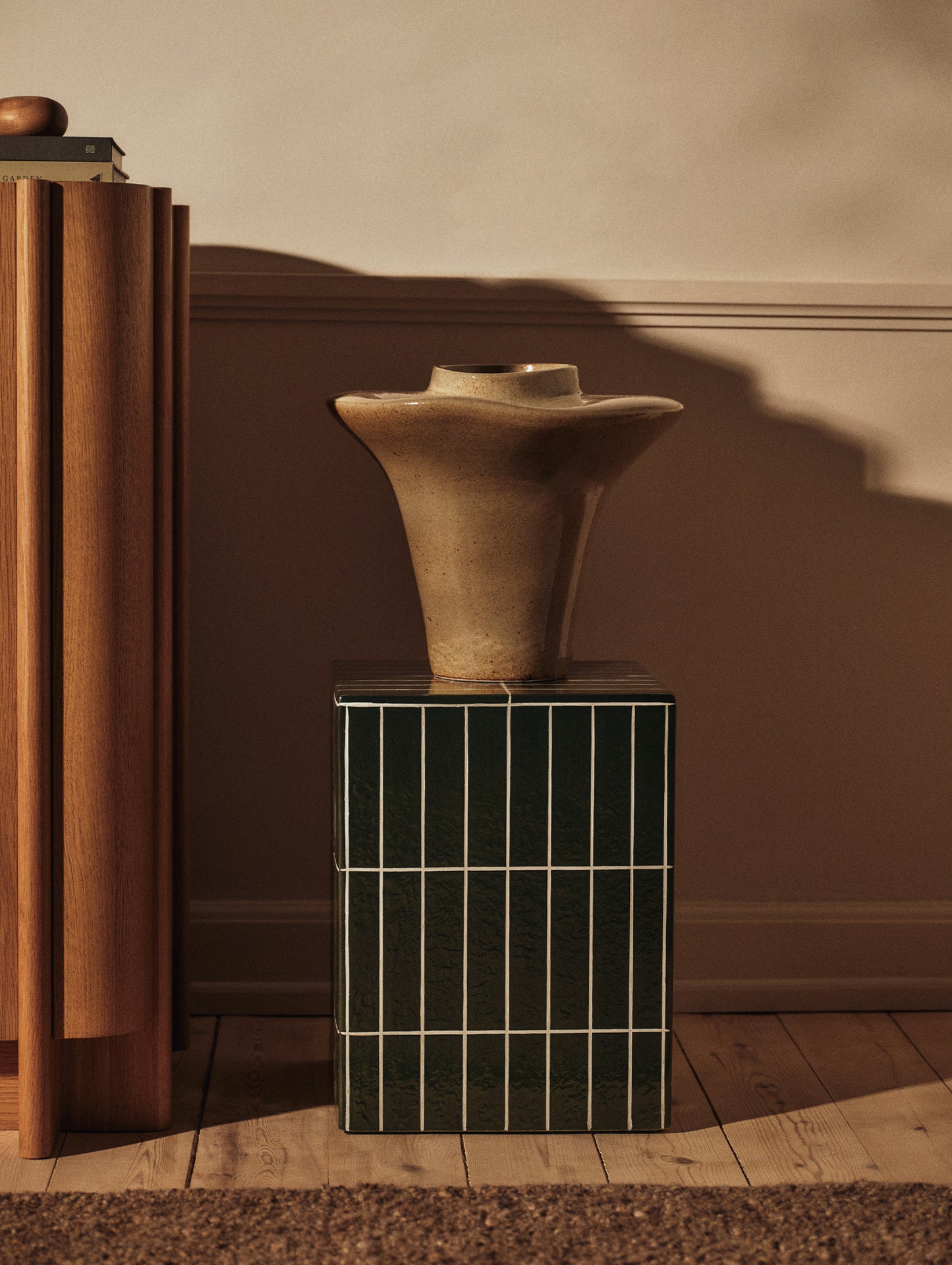Pillar Side Table by Ferm Living - Dark Green