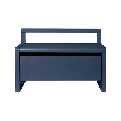 Little Architect Storage Bench by Ferm Living - Dark Blue Painted Ash