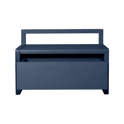 Little Architect Storage Bench by Ferm Living - Dark Blue Painted Ash