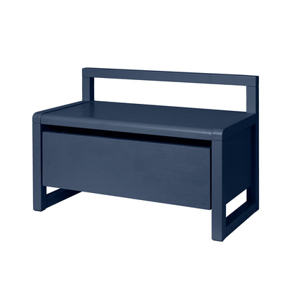 Little Architect Storage Bench by Ferm Living - Dark Blue Painted Ash