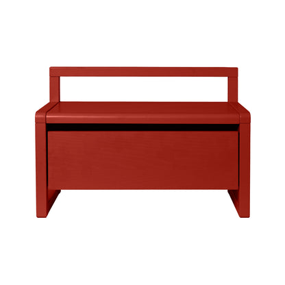 Little Architect Storage Bench by Ferm Living - Poppy Red Painted Ash