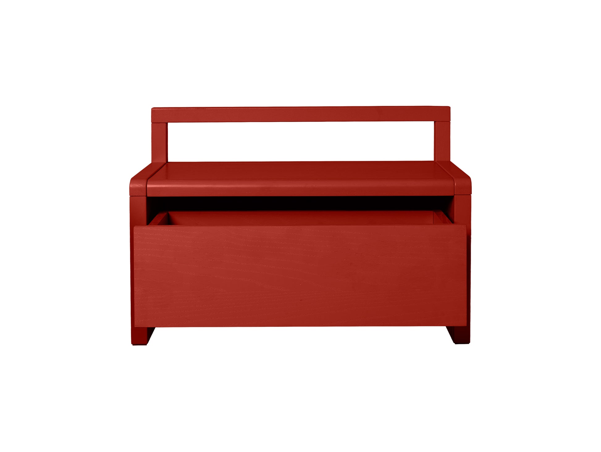Little Architect Storage Bench by Ferm Living - Poppy Red Painted Ash