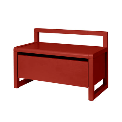 Little Architect Storage Bench by Ferm Living - Poppy Red Painted Ash