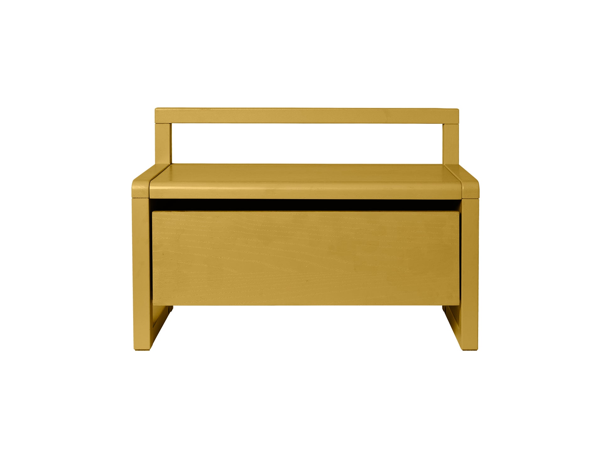 Little Architect Storage Bench by Ferm Living - Yellow Painted Ash