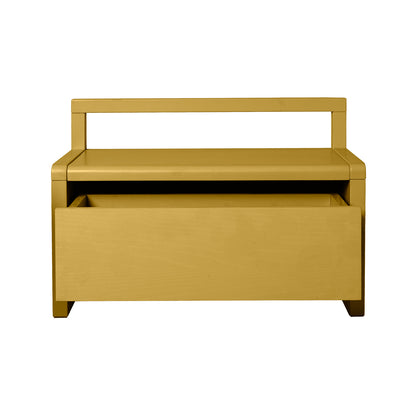 Little Architect Storage Bench by Ferm Living - Yellow Painted Ash