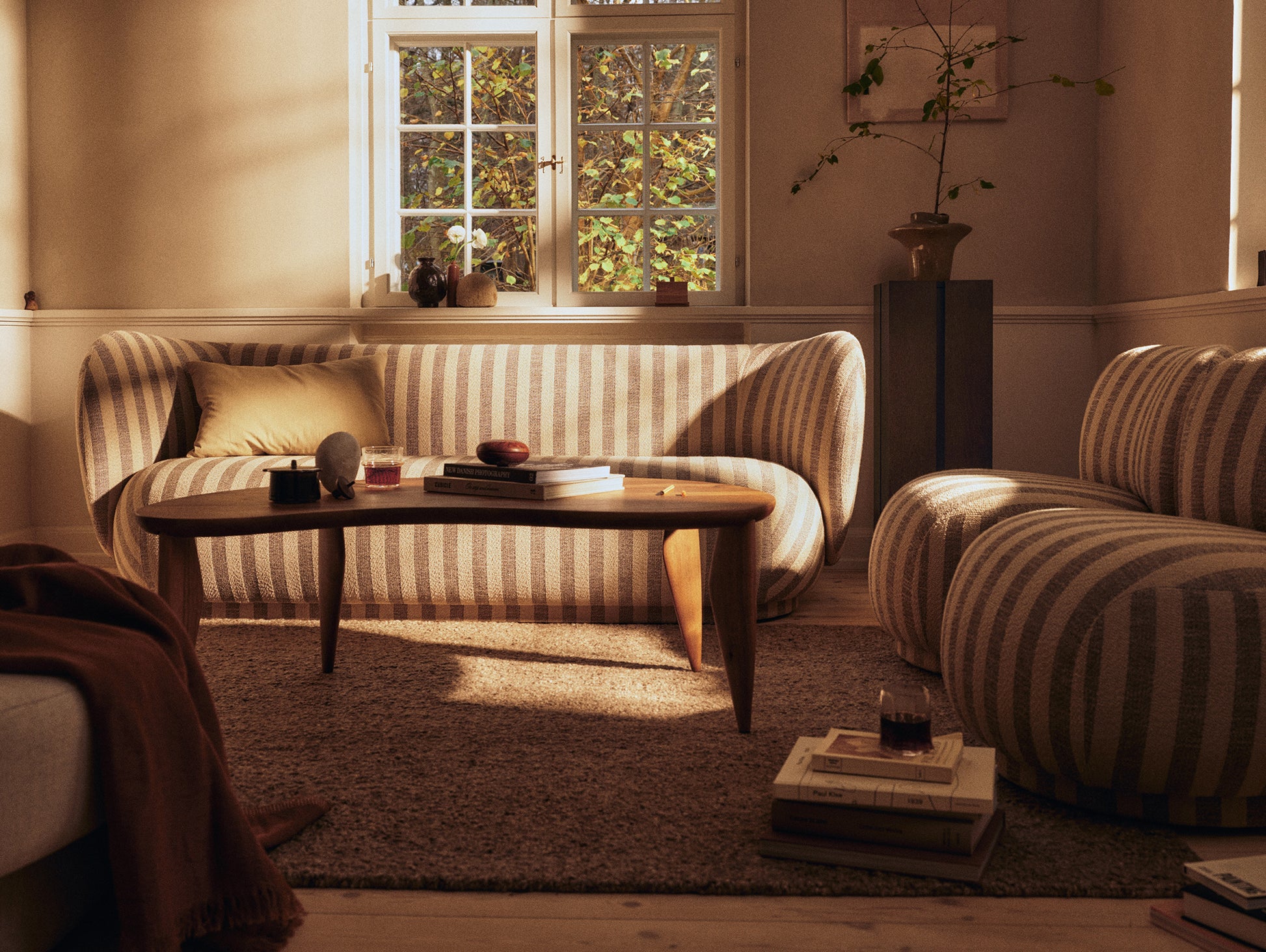 Rico 3-Seater Sofa by Ferm Living - Louisiana Sand Off White
