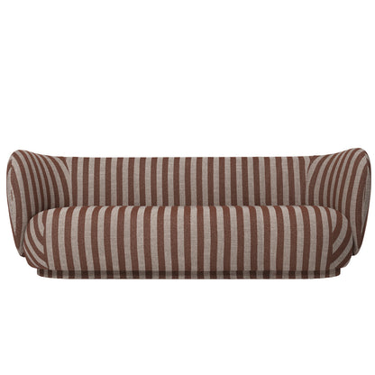 Rico 3-Seater Sofa by Ferm Living - Louisiana Sand Chocolate