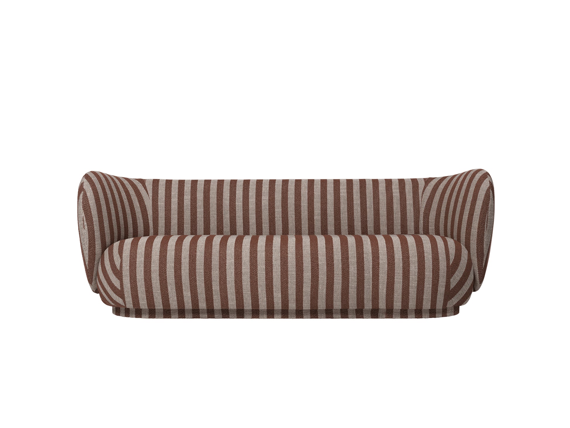Rico 3-Seater Sofa by Ferm Living - Louisiana Sand Chocolate