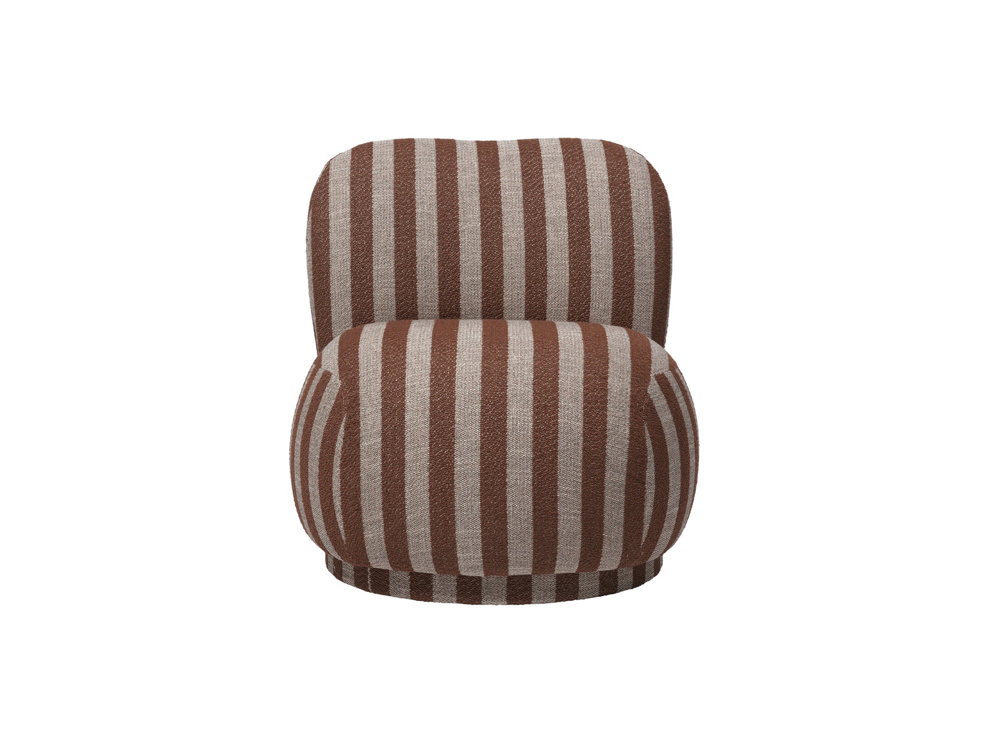 Rico Piccolo Lounge Chair by Ferm Living - Louisiana Sand Chocolate