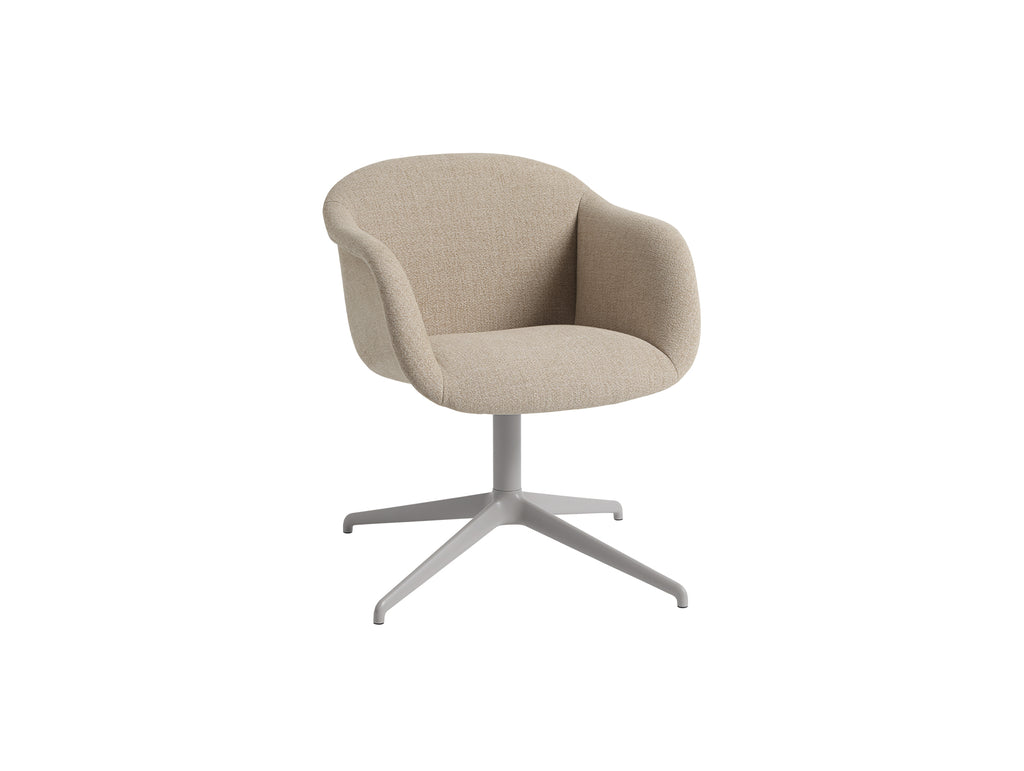Fiber Soft Armchair with Swivel Base  with Return by Muuto - Ecriture 240