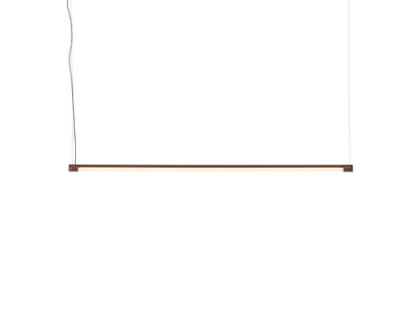 Fine Suspension Lamp by Muuto - Length: 120 cm / Deep Red Aluminium