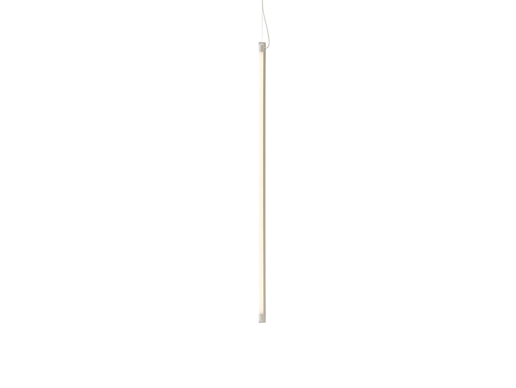 Fine Suspension Lamp by Muuto - Length: 120 cm / Grey Aluminium