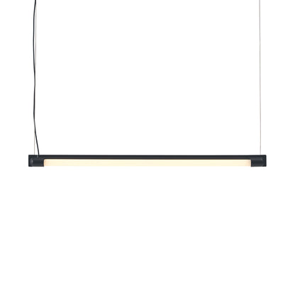 Fine Suspension Lamp by Muuto - Length: 60 cm / Black Aluminium