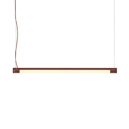 Fine Suspension Lamp by Muuto - Length: 60 cm / Deep Red Aluminium