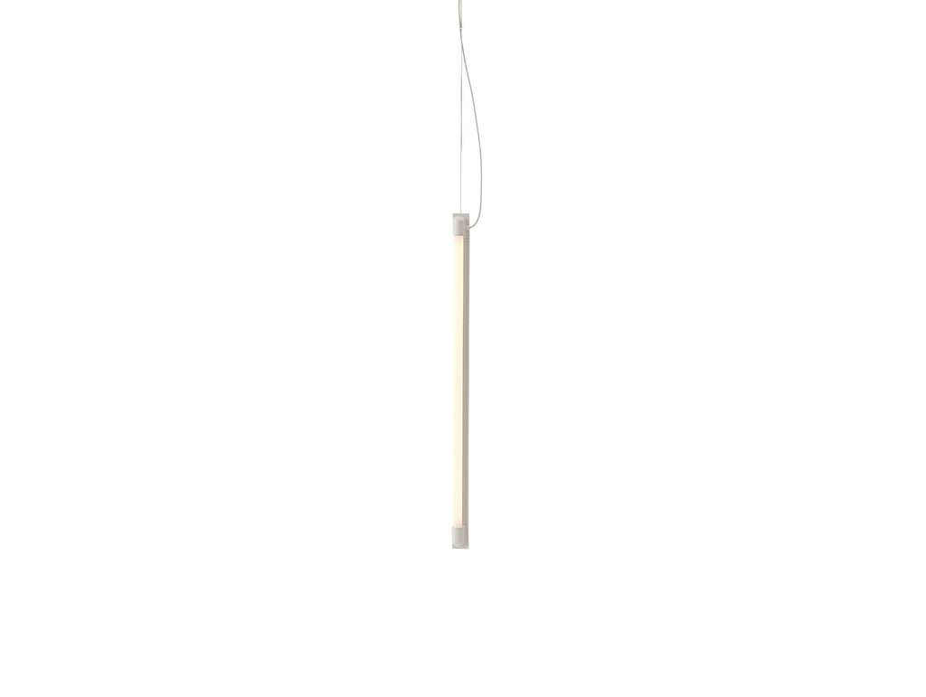 Fine Suspension Lamp by Muuto - Length: 60 cm / Grey Aluminium